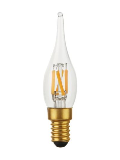 E14 - SPL Mini Tip Candle - Klar - Ø:23mm - 100lm - 2000K - CRI 90 - Dimbar