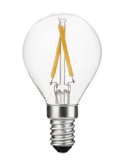 E14 - SPL Ball E14 - Klar - Ø:45mm - 120lm - 2500K - CRI 90 - Dimbar