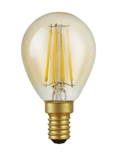 E14 - SPL Ball E14 - Amber - Ø:45mm - 470lm - 2200K - CRI 90 - Dimbar