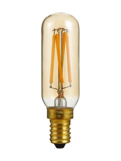 E14 - SPL Tubular T20 - amber - Ø:25mm - 250lm - 2200K - CRI 93 - dimbar