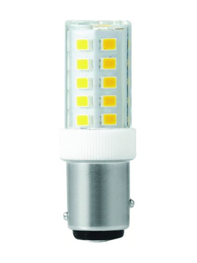Bay15d - SPL Tubular Compact - Klar - Ø:17mm - 380lm - 3000K - CRI 80 - Ej dimbar
