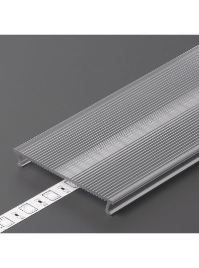 Täckning till LED-profil - C10 - Click - 1m - Bred ljusspridning