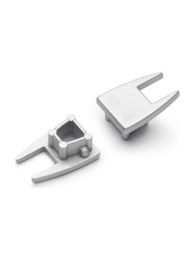Ändlock till MIKRO10 - silver - 20 st