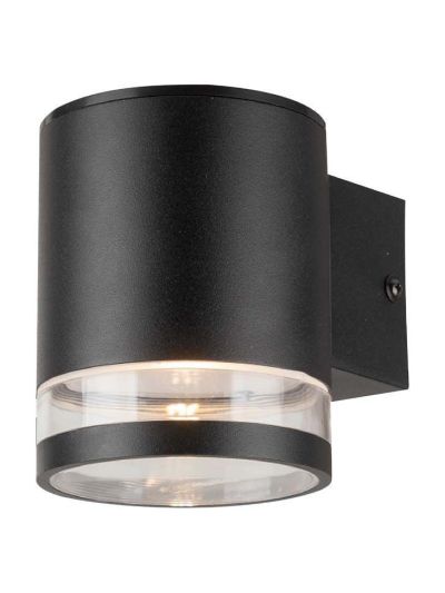 V-Tac 1W Solcellsvägglampa LED med sensor - Svart, IP54, 70lm, 3 års garanti