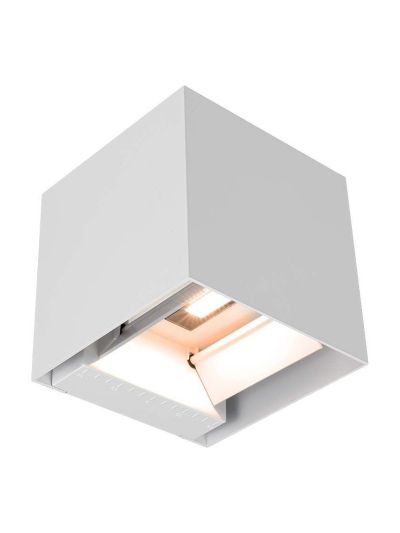 V-Tac - Solcellsvägglampa - 9W - Vit - Sensor - 860lm - IP65 - 3000K