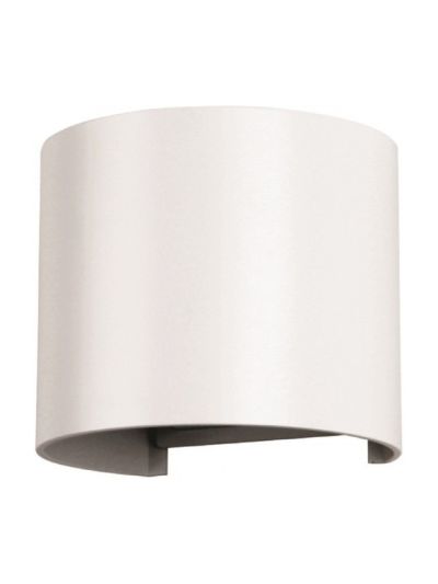 V-Tac 6W LED utomhus vägglampa - Justerbar spridning, vit, IP65, inkl. ljuskälla (ersätter 50W) - 4000K