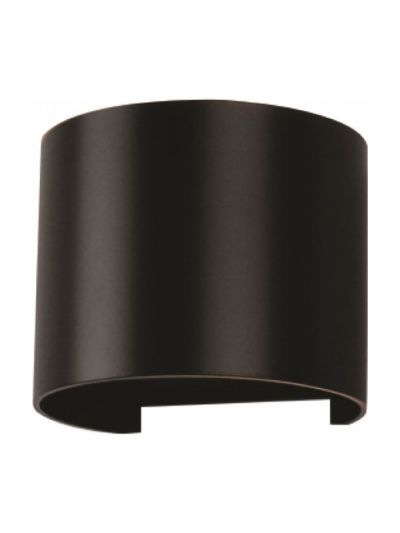 V-Tac 6W LED utomhusvägglampa - Rund, justerbar spridning, IP65, inkl. ljuskälla - 3000K