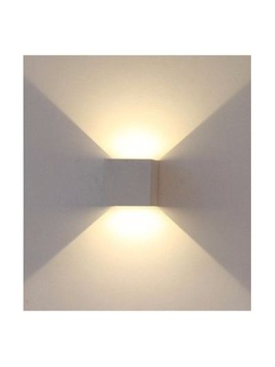 V-Tac 12W LED grå vägglampa - fyrkantig, justerbar spridning, IP65 utomhus, 230V inkl. ljuskälla