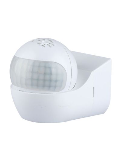 V-Tac PIR-väggsensor - rörligt huvud - max 400W LED - 180° - IP44