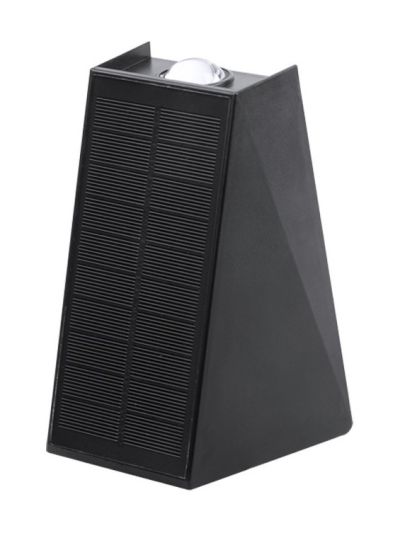 LEDlife - Solcellsvägglampa - Svart - Upp/ned - Skymningssensor - IP54 - 3000K