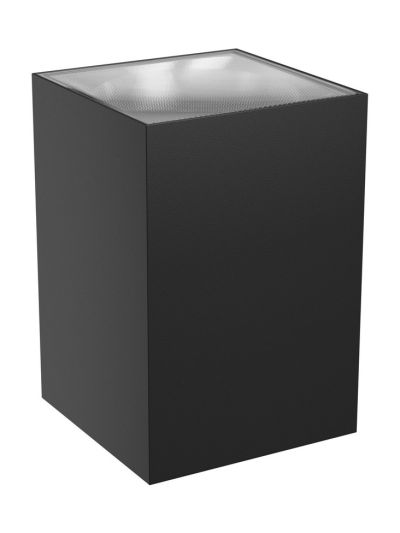 Spectrum - TORRE - Fasadlampa - 9W - Svart - Fyrkantig - 700lm - RA80 - IP54