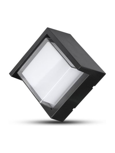 V-Tac 7W LED fyrkantig utomhus vägglampa inkl. ljuskälla - IP65, 230V, 400lm, RA80