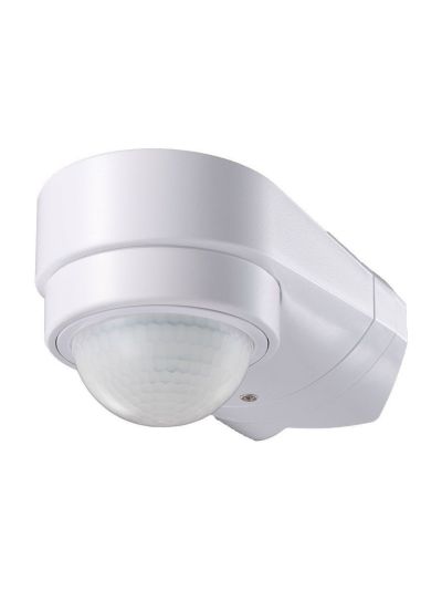 V-Tac rörelsesensor - LED-anpassad, vit, justerbar vinkel, PIR infraröd, IP65 utomhus - 230V IP65