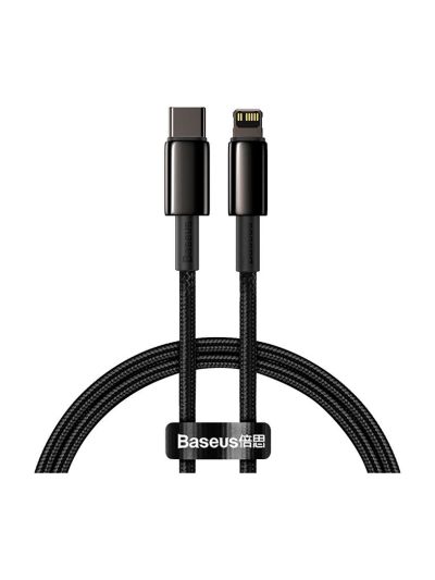 Baseus - Tungsten-kabel Type-C till iP PD 20 W 2 m - guld (svart)
