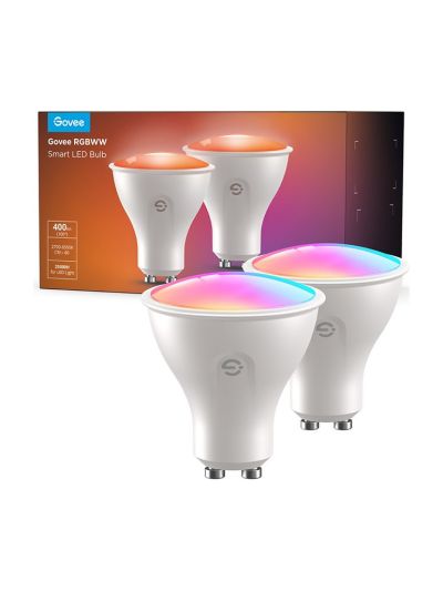 Govee - GU10 WiFi & Bluetooth RGBWW-lampa - 400lm - 2-pack
