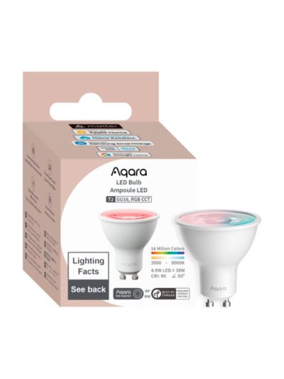 Aqara - GU10 LED Spot T2 - RGB+CCT - Färgskiftande LED-spot