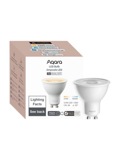 Aqara - GU10 LED Spot T2 - CCT - Justerbar vit LED-spot
