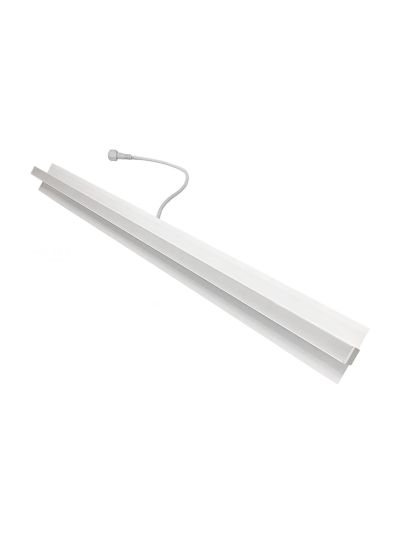 HiluX - Troldtekt LED-skena opal - 60 cm - 22W - 4000K - CRI90 - IP44 - Planförsänkt - Vit