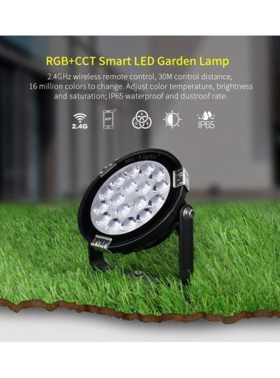 Miboxer - Trädgårdslampa - 9W - RGB-CCT - WiFi