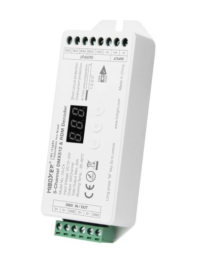 Miboxer - LED-controller - DC12/24V - DMX512 (D5-CX)