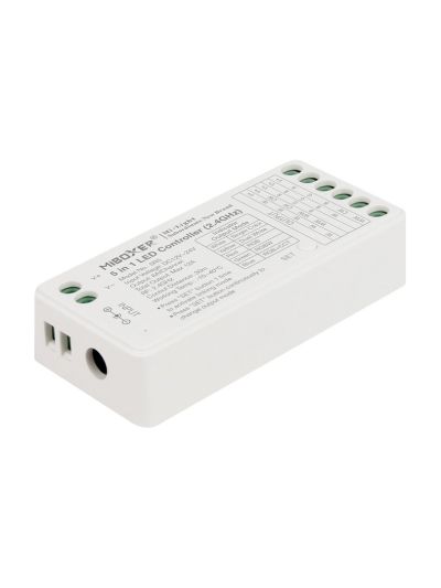 Miboxer - Wi-Fi-styrenhet - 5-i-1 - RGB-CCT - DC12/24V - Wi-Fi - 2.4GHz RF (SR5)