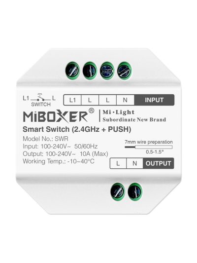 Miboxer - Smart-brytare - Wi-Fi - 2.4GHz RF (SWR)
