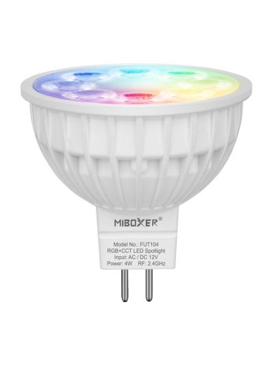 Miboxer - LED-lampa MR16 - 4W - RGB-CCT - WiFi - 12V