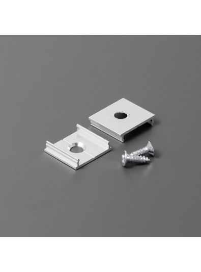 Monteringsclips till LED-profil - Model X - Aluminium - 20 st