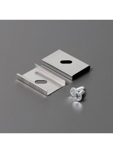 Monteringsclips till LED-profil - Model U - Rostfri - 20 st