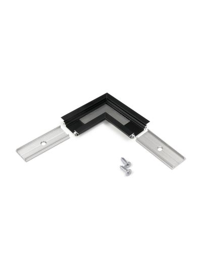 Vinkel till LED-profil GROOVE10 - 90° - Svart