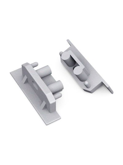 Ändlock till GROOVE10 Gen2 SQ - Silver med hål - 20 st