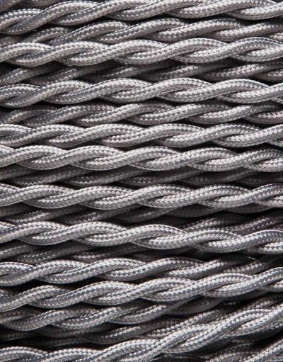 Silver snodd textilkabel