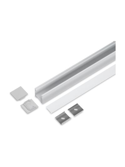 Aluminiumprofil - Model L - 20mm LED-list - Alu