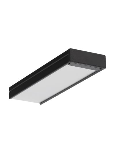 Aluminiumprofil - Model W - 28mm LED-list - Svart