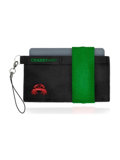 Crabby Wallet - V2 elastikplånbok - Grön