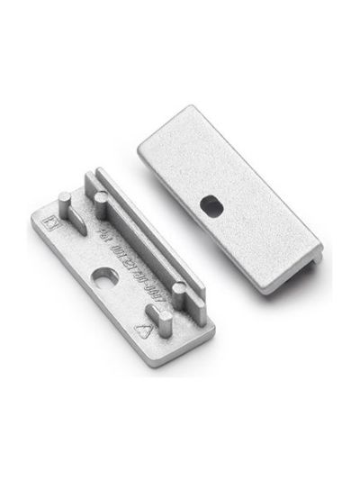 Ändlock till WIDE24 - Silver m. hål - 20 st