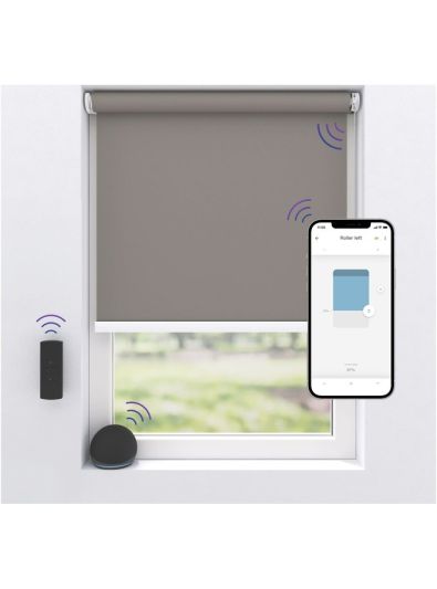 MotionBlinds - Wireless Electric Sort-Out Rollerblind 80x190cm - Grå