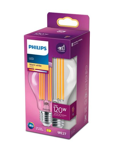 E27 - Philips LED-lampa - 13 W - 2000 lm - 2700 K