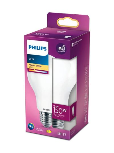 E27 - Philips LED-lampa - 17,5W - 2452lm - 2700K