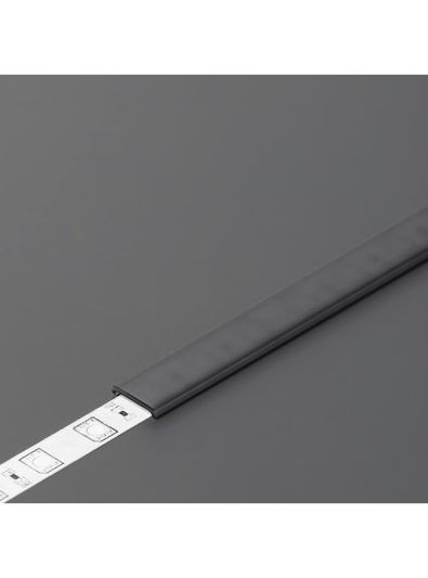 Diffusor till LED-profil - C2 - Click - 2m - Svart