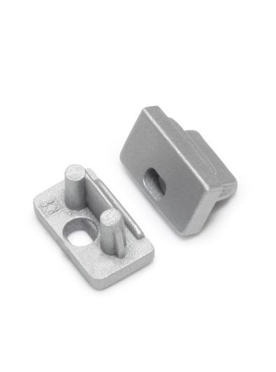 Endstycken till SLIM8 - Silver m. hål - 20 st