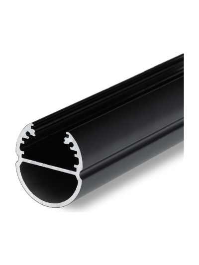 LED-profil OVAL20 - 1m - Svart