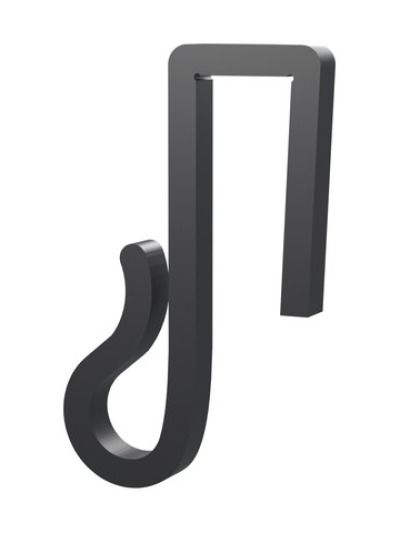Ljusslinga-clips – För julbelysning och ljusslingor på häck - 10mm - Svart - 20 st.