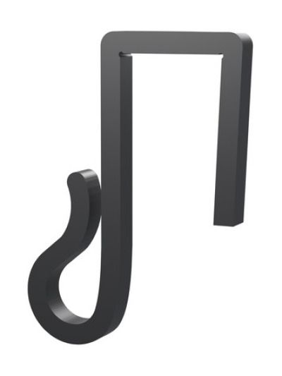 Clips till ljusslingor – till julbelysning och ljusslingor på staket - 15mm - svart - 20 st