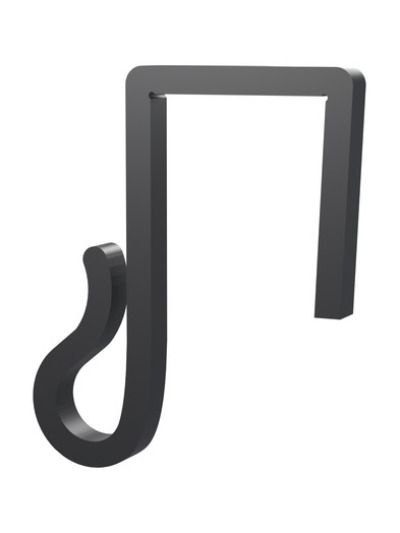Clips till ljusslingor – till julbelysning och ljusslingor på staket - 20mm - svart - 20 st