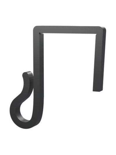Clips till ljusslingor – till julbelysning och ljusslingor på staket - 25mm - svart - 20 st