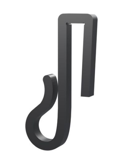 Ljusslinga-clips – För julbelysning och ljusslingor på häck - 6mm - Svart - 20 st.