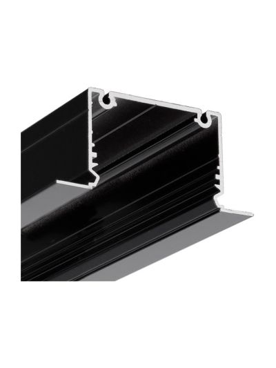LED-profil PHIL RECESSED - 2m - Svart