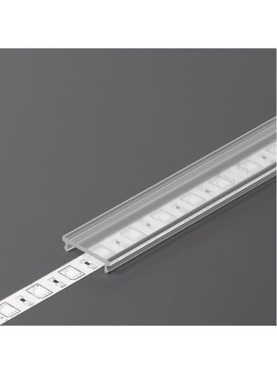 Cover till LED-profil - F - Click - 2m - Transparent