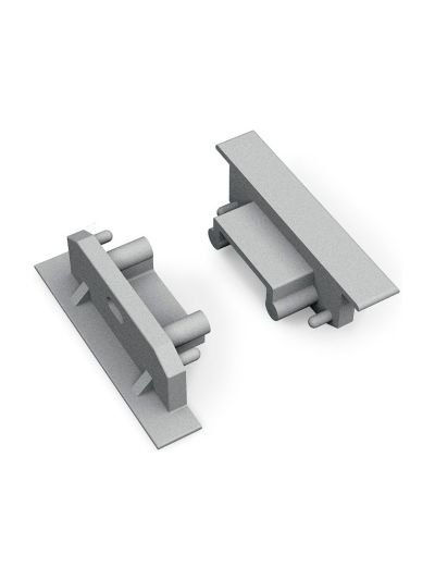 Ändstycken till GROOVE14 Gen2 SQ - Silver m. hål - 20 st